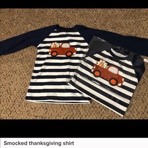 Smocked thanksgiving shirt 2T